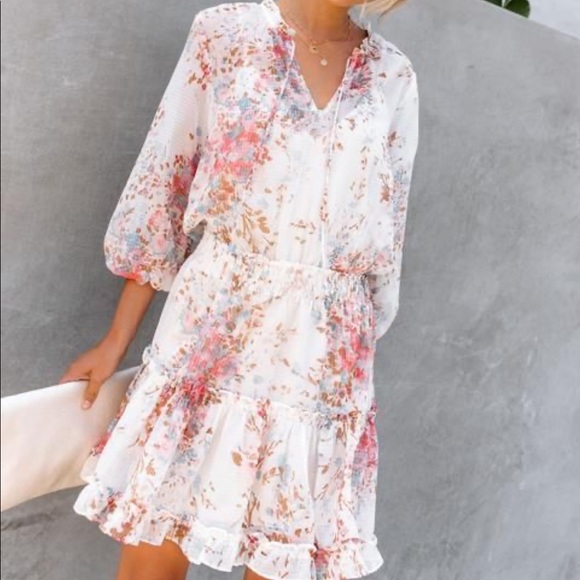 Vici Joelle Floral Smocked Dress